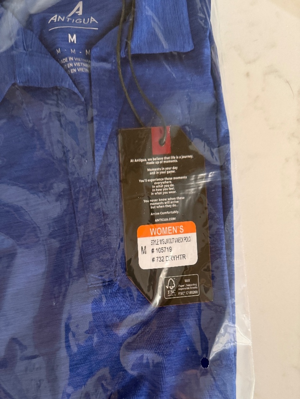 Women's Antigua Golf Polo *NEW IN BAG*